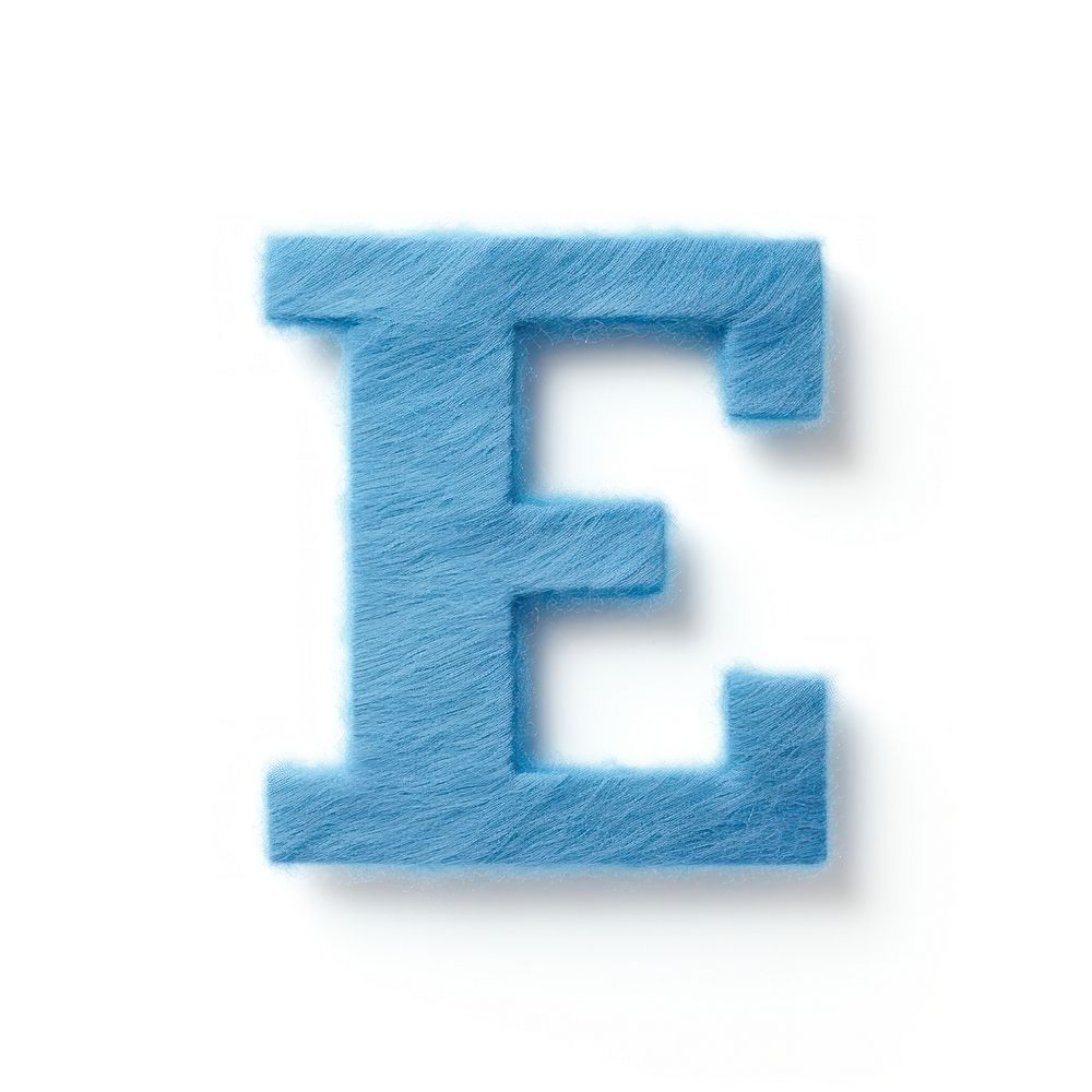 Letter symbol text blue.
