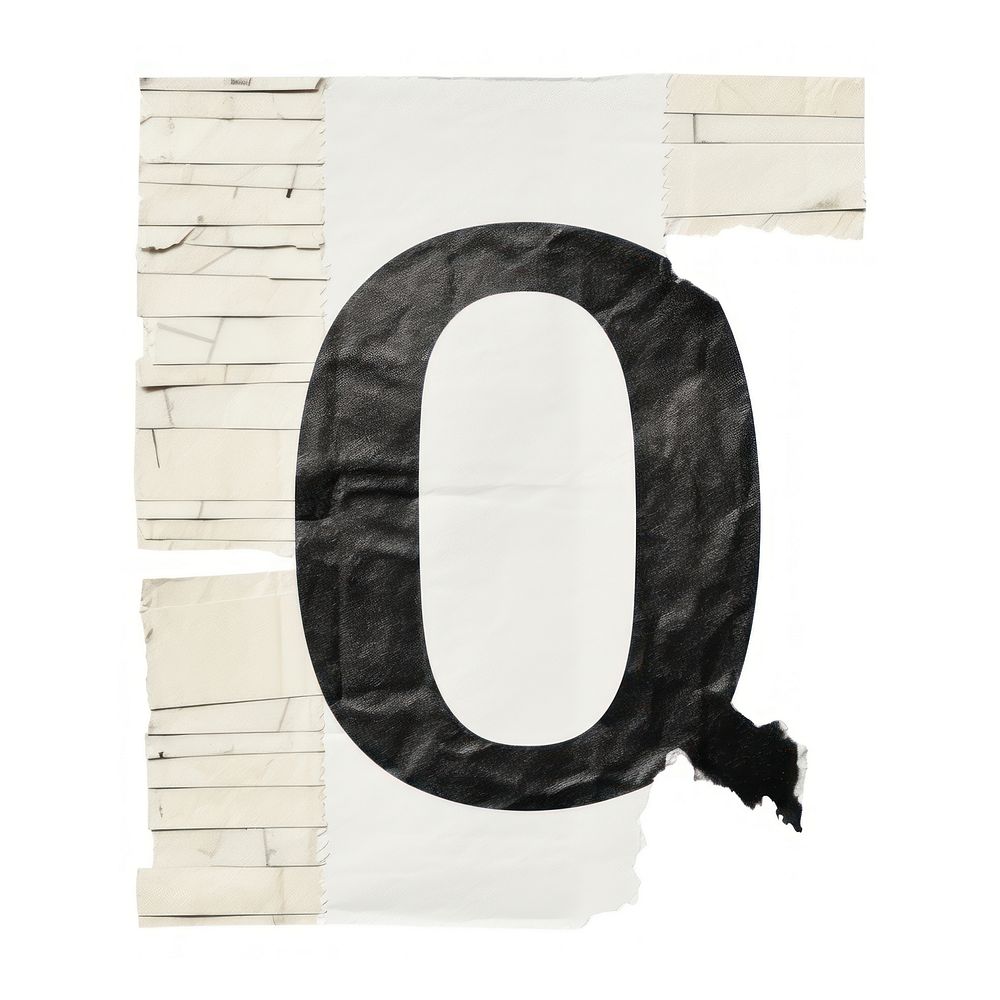 Alphabet q paper craft text white white background.
