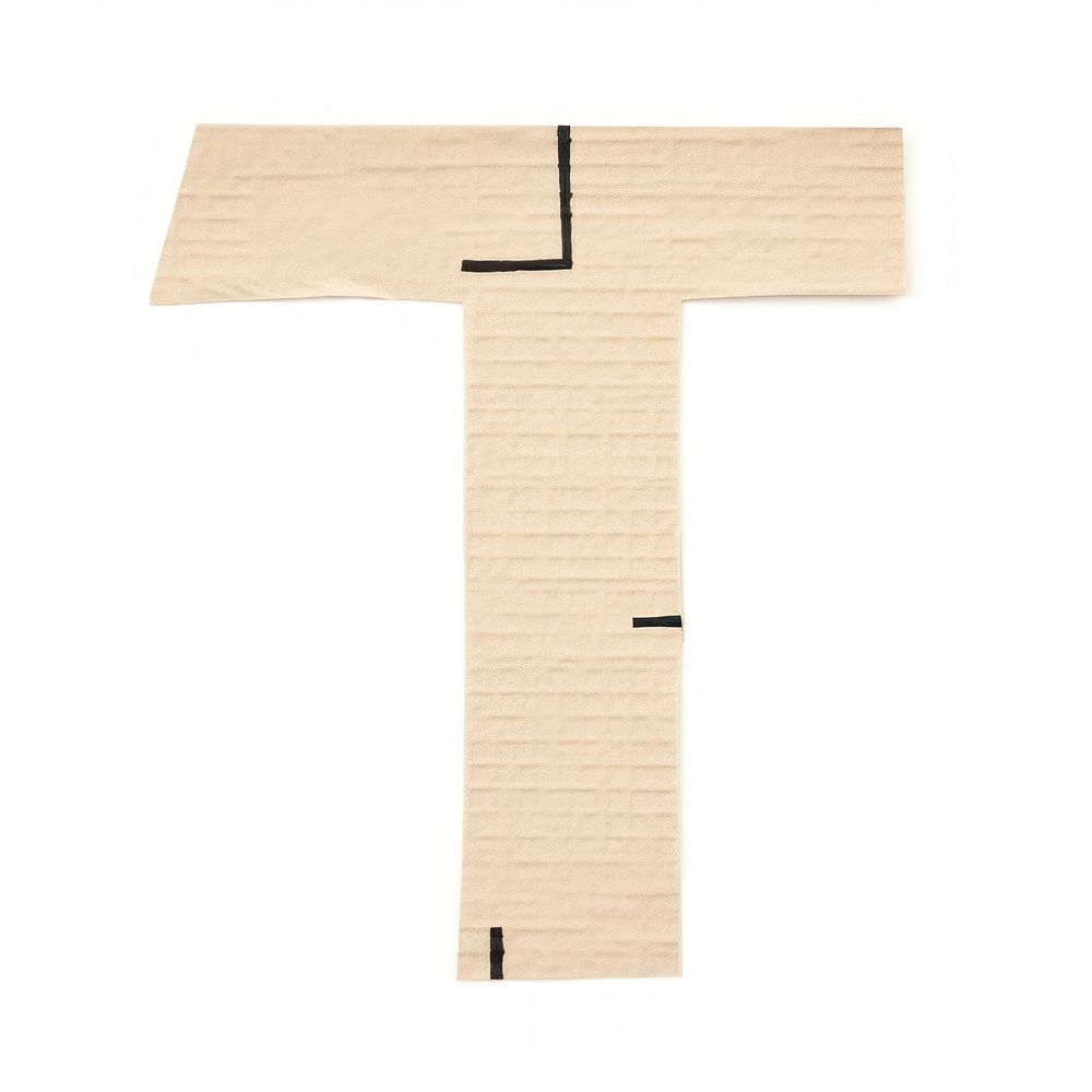 Alphabet t paper craft collage text letter wood.