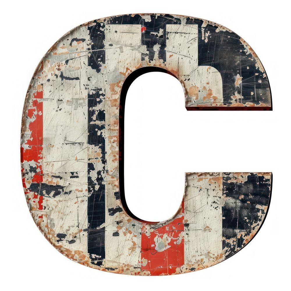 Alphabet C number font text.