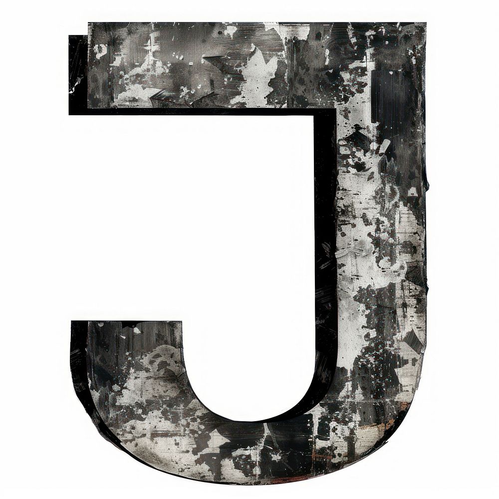 Alphabet J number font text.