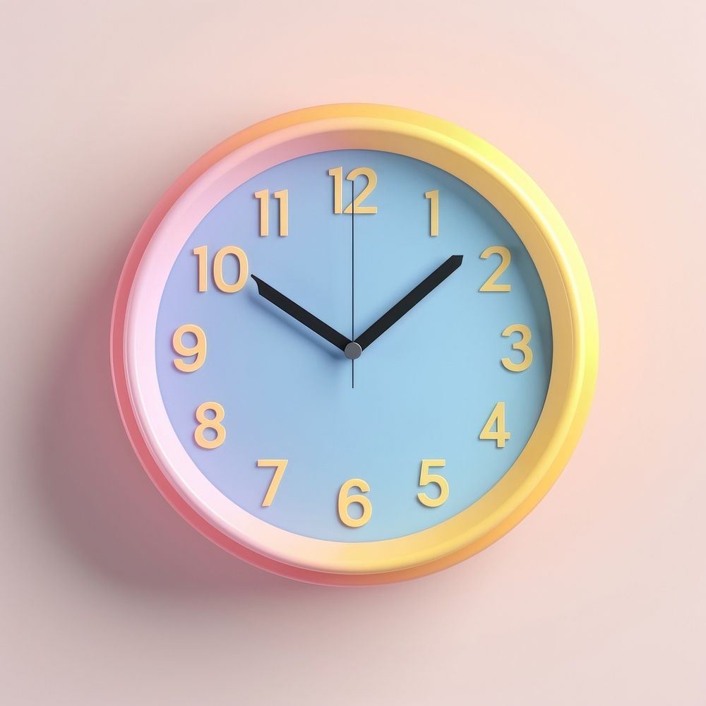 Vintage wall clock appliance deadline accuracy.
