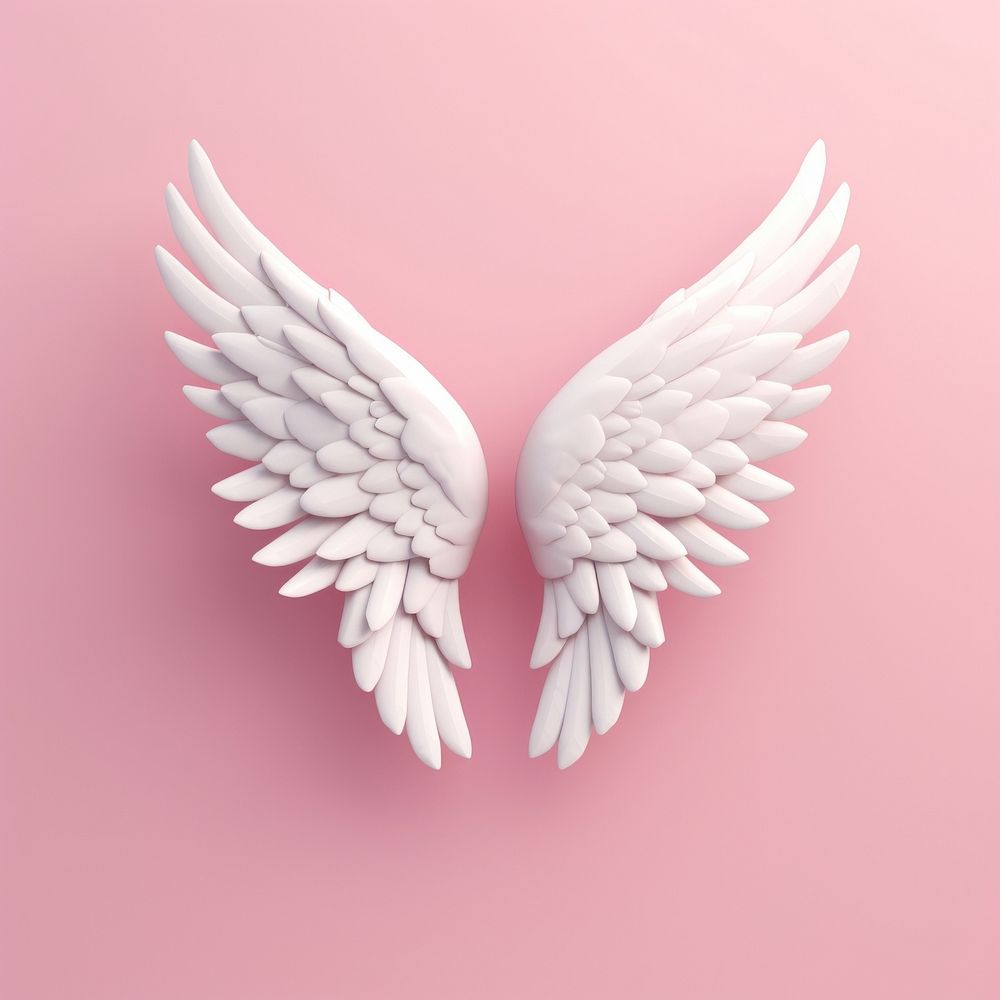A cute cupid wing angel archangel circle.