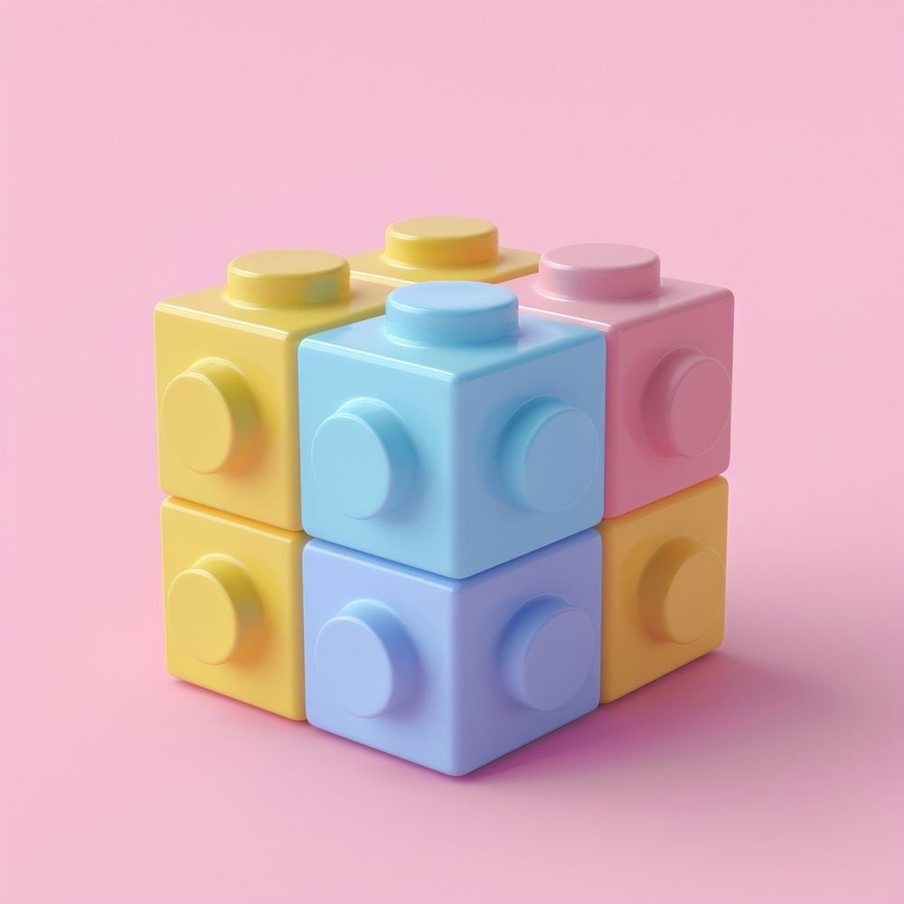 A piece of plastic brick toy yellow circle block.