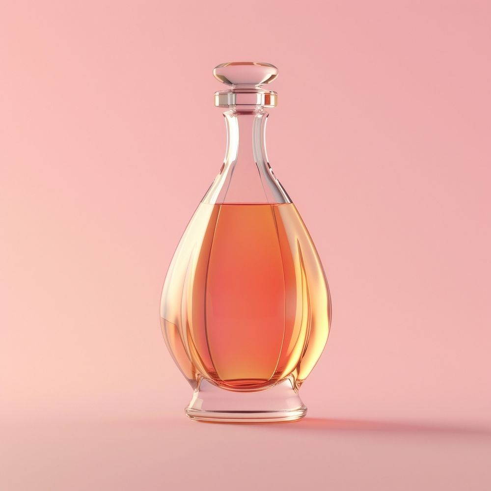 Cognac bottle perfume refreshment simplicity.