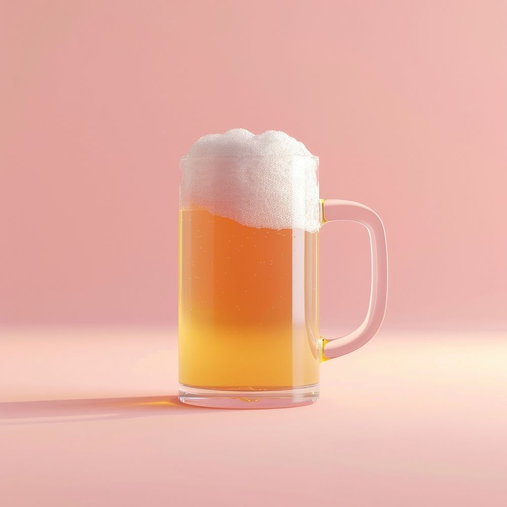 Craft beer drink lager glass.