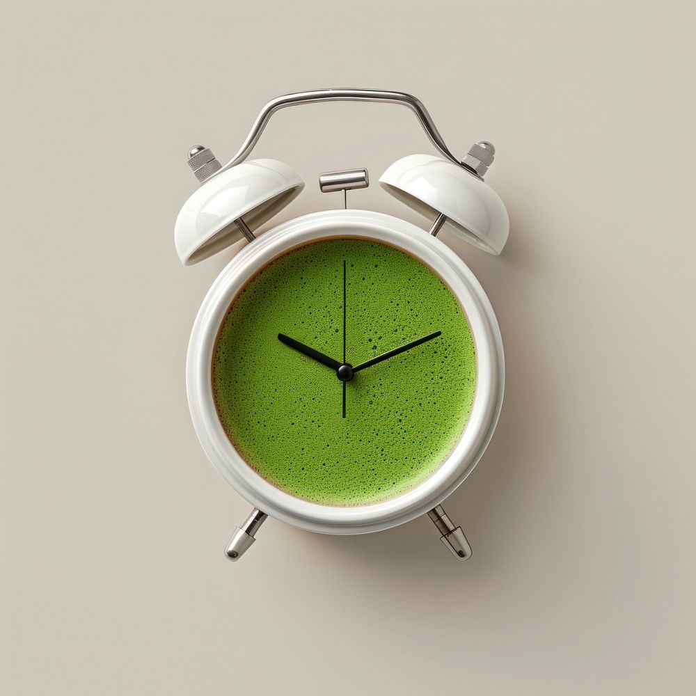 Alarm clock number watch green.