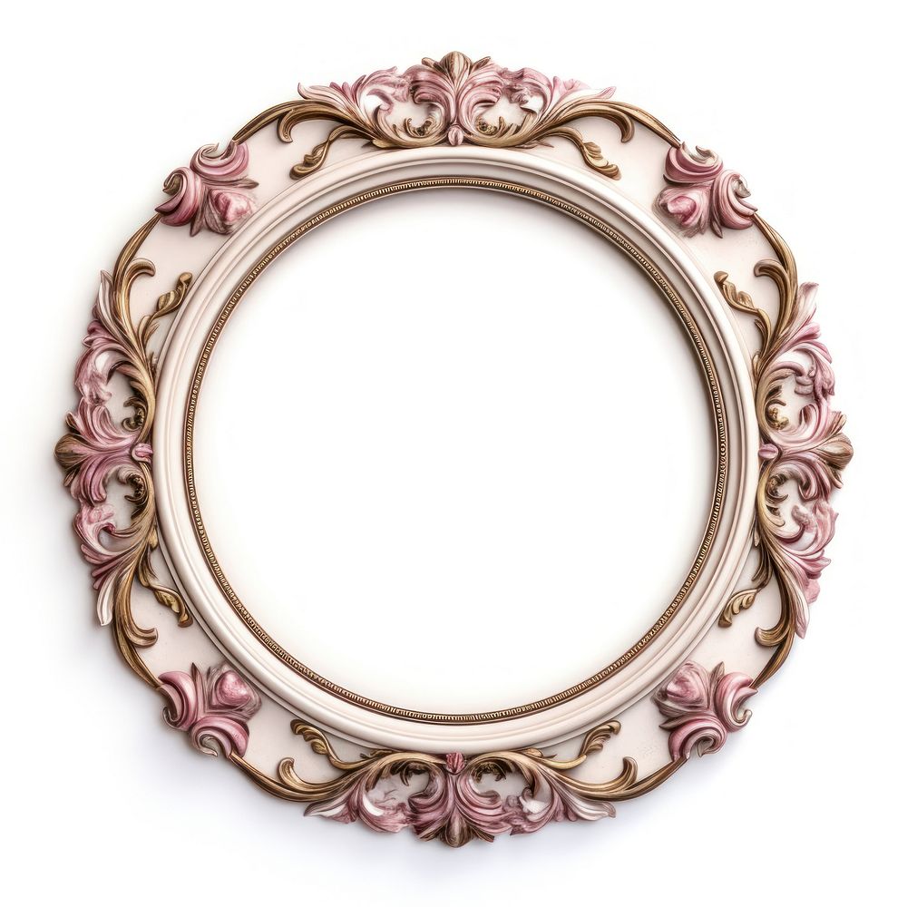 Jewelry locket circle frame.