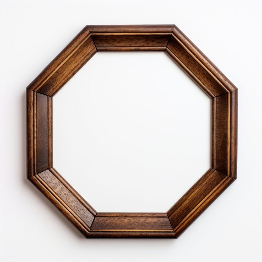 Hexagon frame photo wood.
