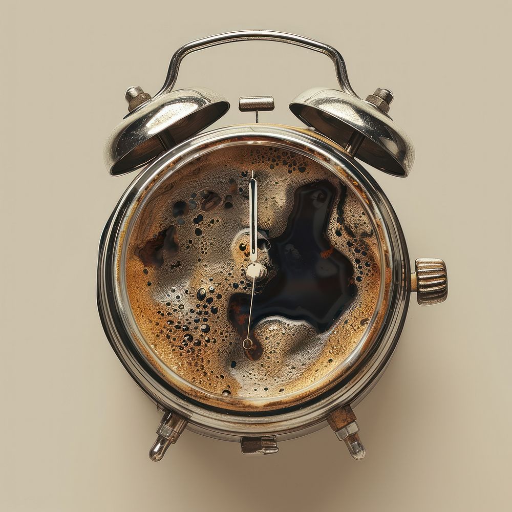 Alarm clock locket coffee watch. | Premium Photo - rawpixel