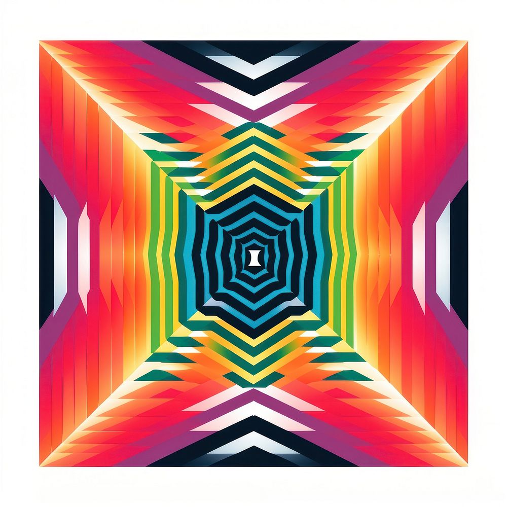 Geometric symmetry shape art abstract graphics.