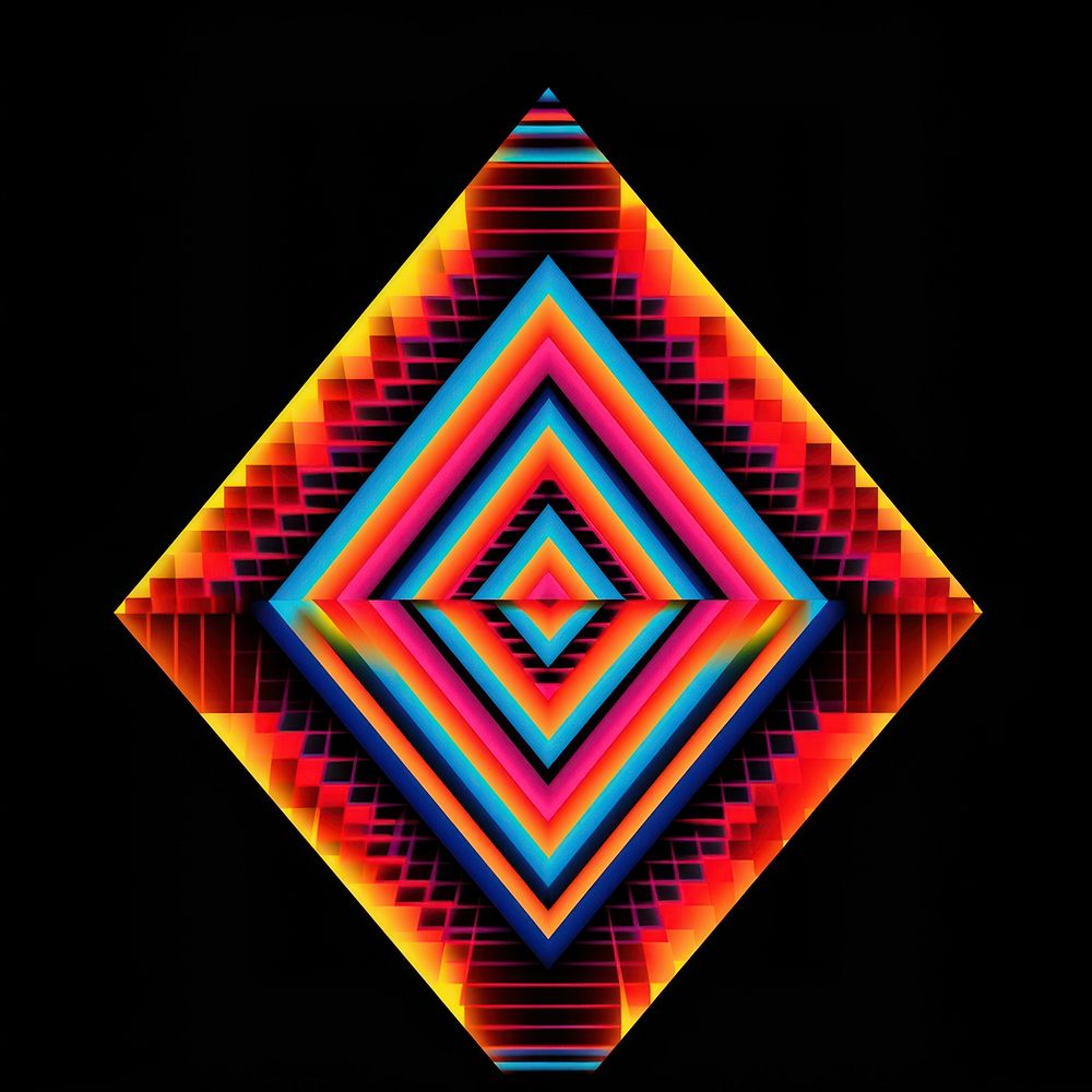 Geometric shape abstract pattern art.