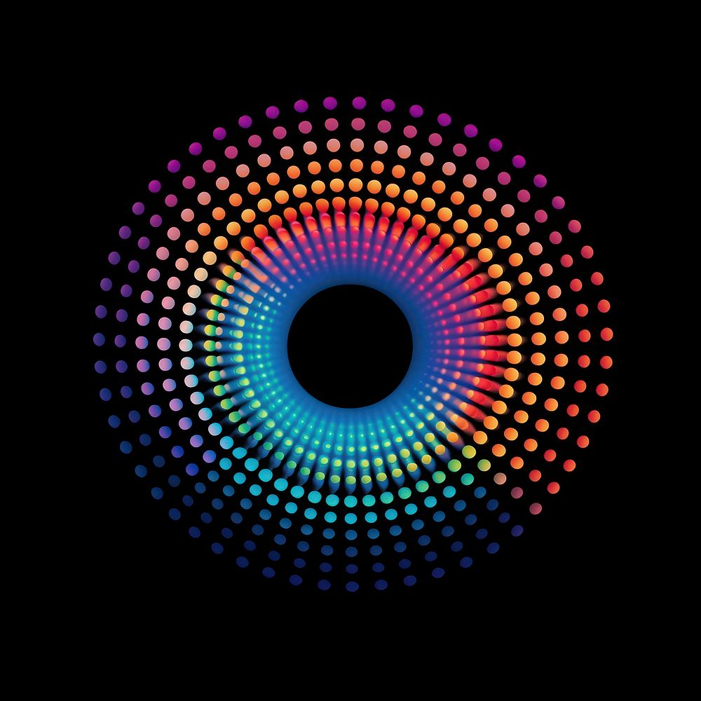 Dot pattern abstract illuminated backgrounds.