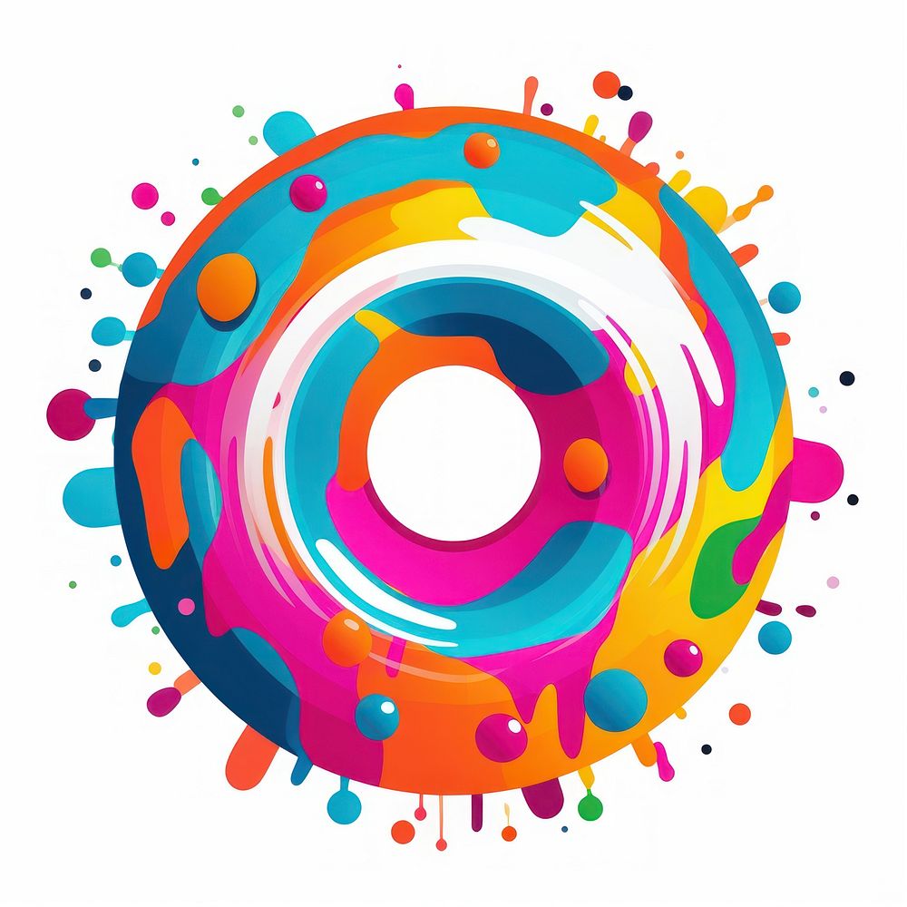 Donut graphics art creativity.