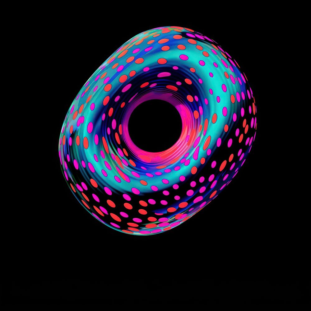 Donut pattern purple spiral.