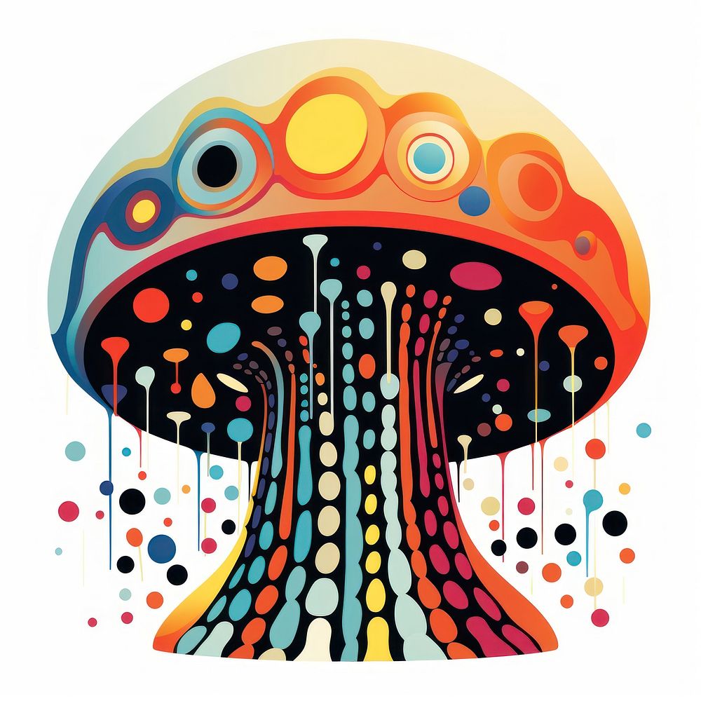 Drunken Mushroom art creativity toadstool.