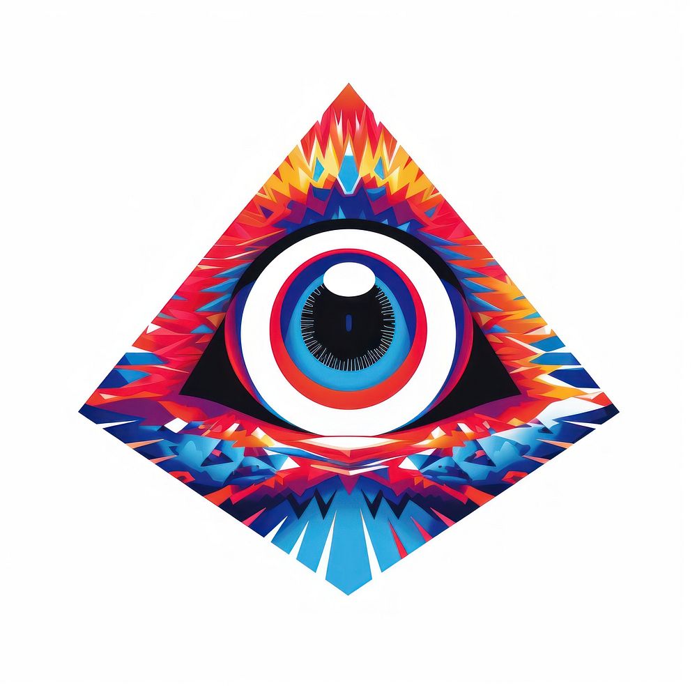 Eye art creativity triangle.