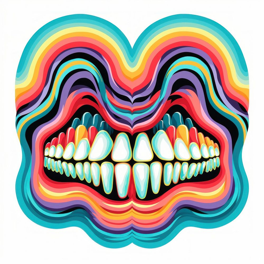 Tooth teeth fun art.