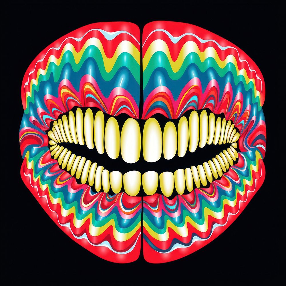 Teeth fun creativity pattern.
