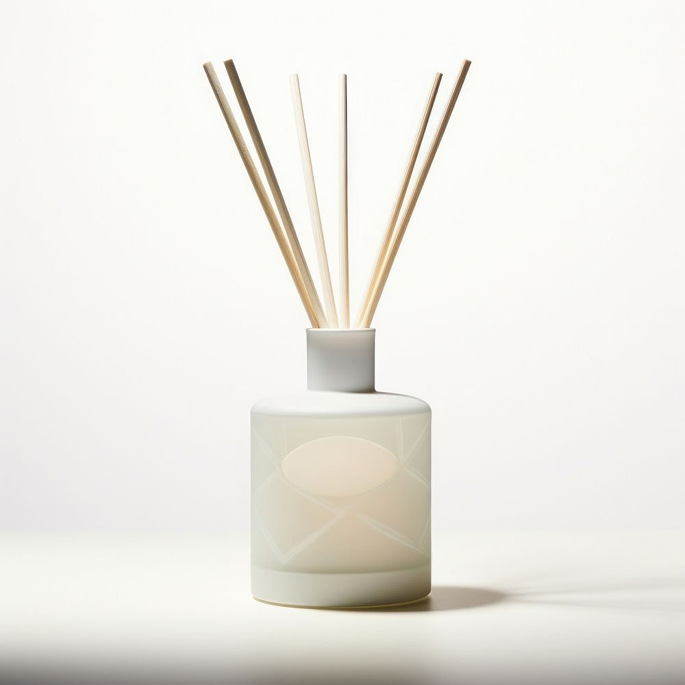 A frosted squat circular reed diffuser bottle vase container medicine.