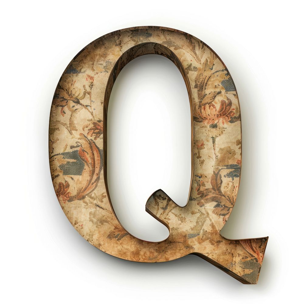 Vintage Alphabet Q text old | Premium Photo Illustration - rawpixel
