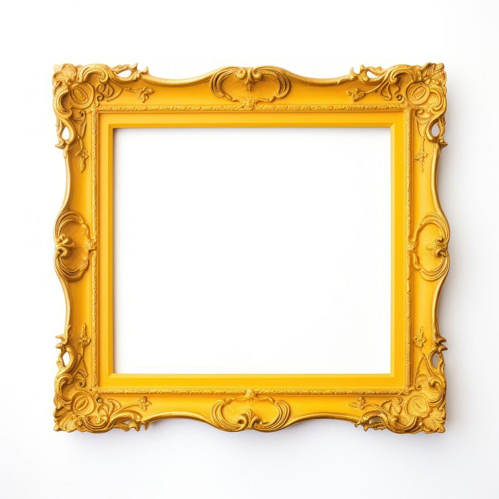 Yellow backgrounds frame white background.
