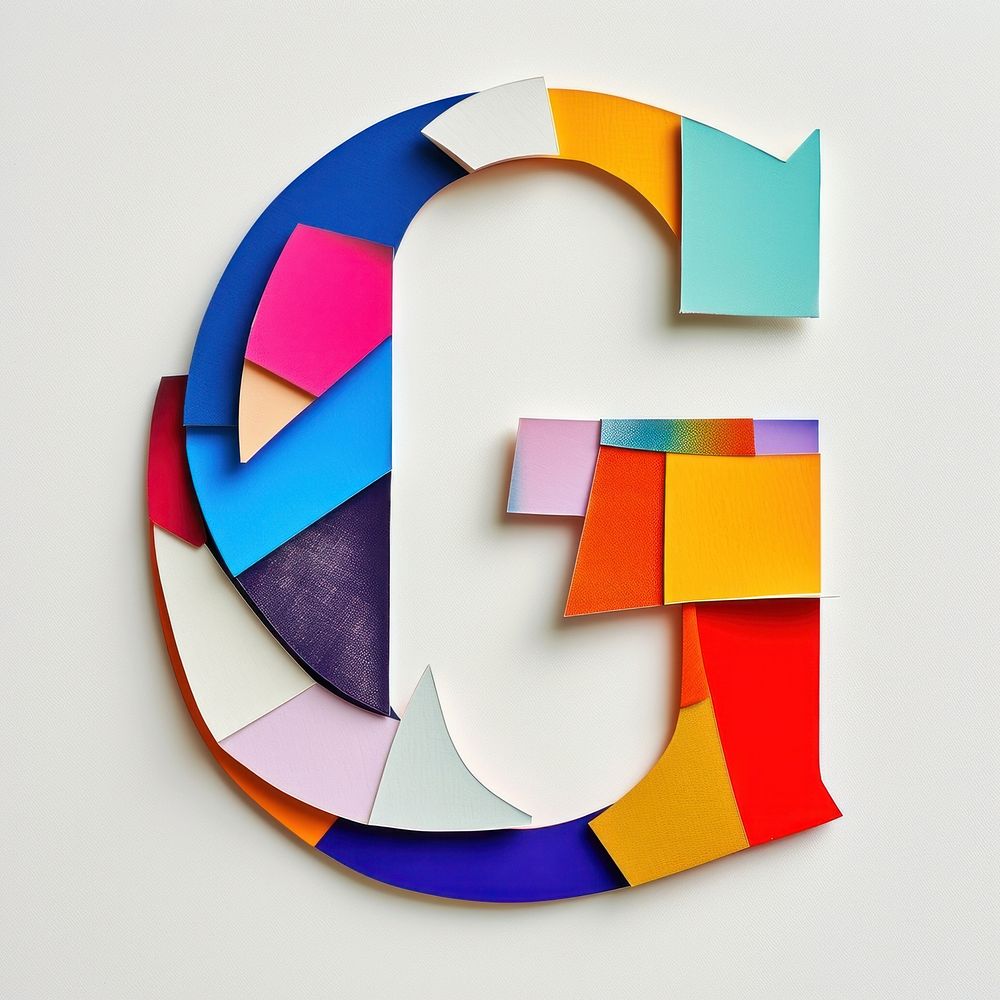 Alphabet G art number shape.