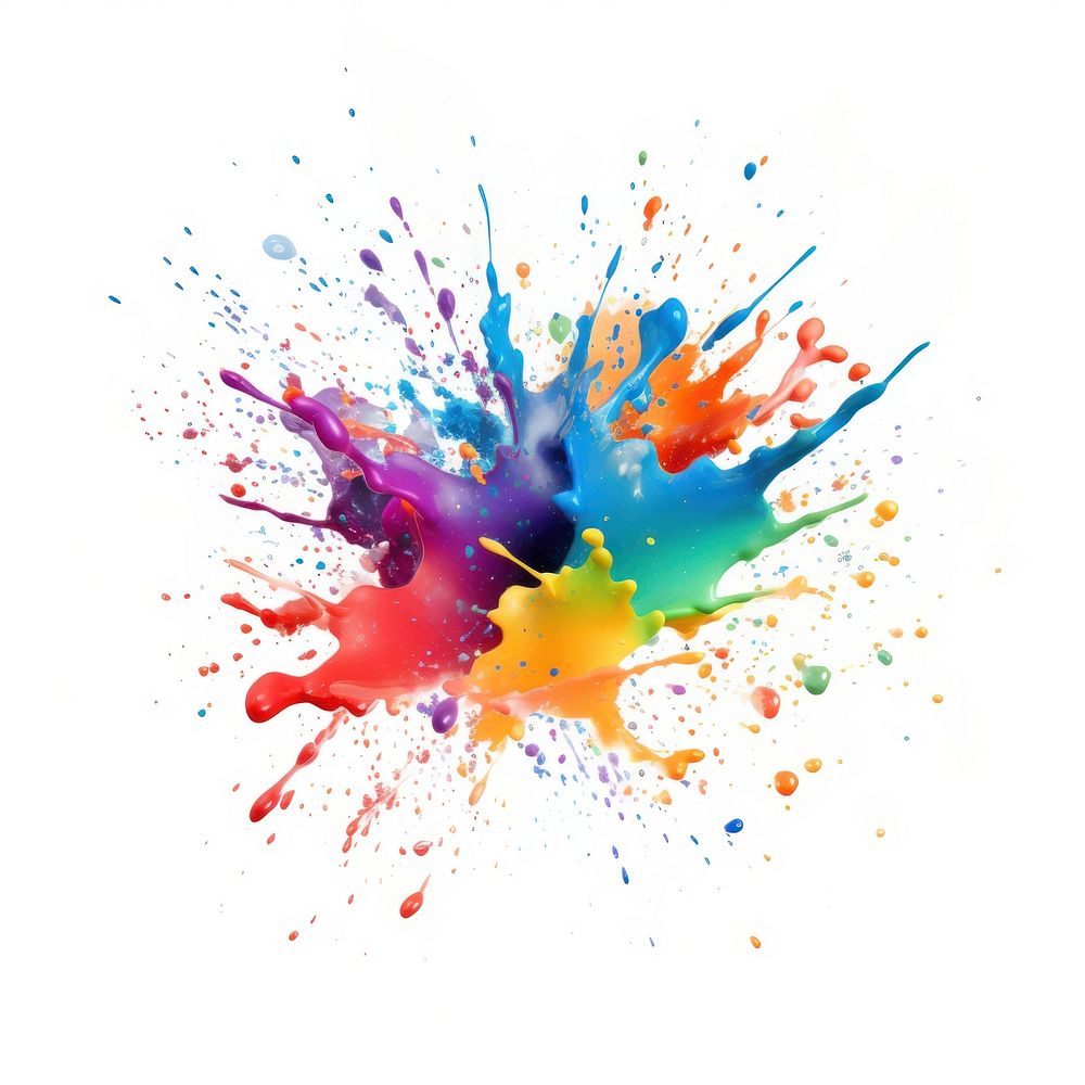 Colorful small spots backgrounds white background splattered.