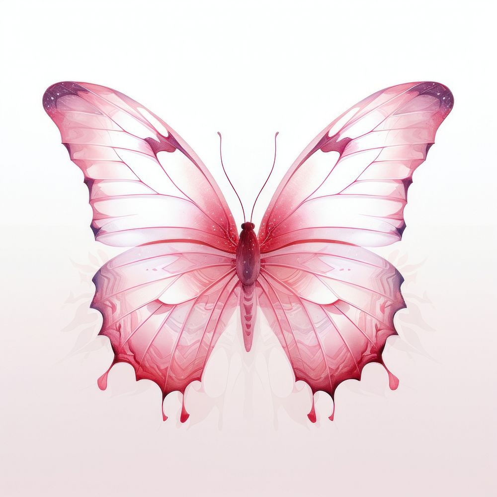 Pink butterfly animal insect petal.
