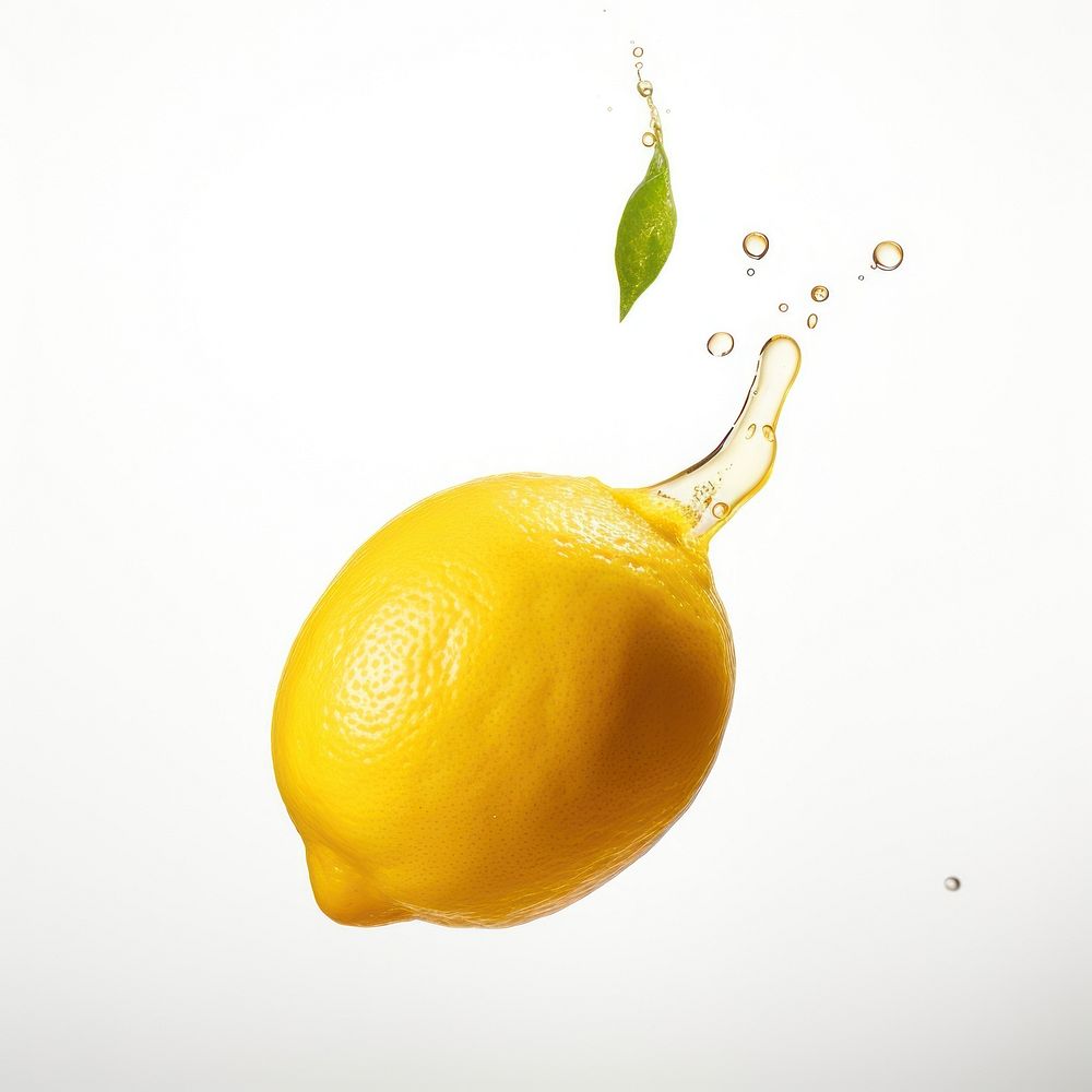 A floating lemon fruit plant food.