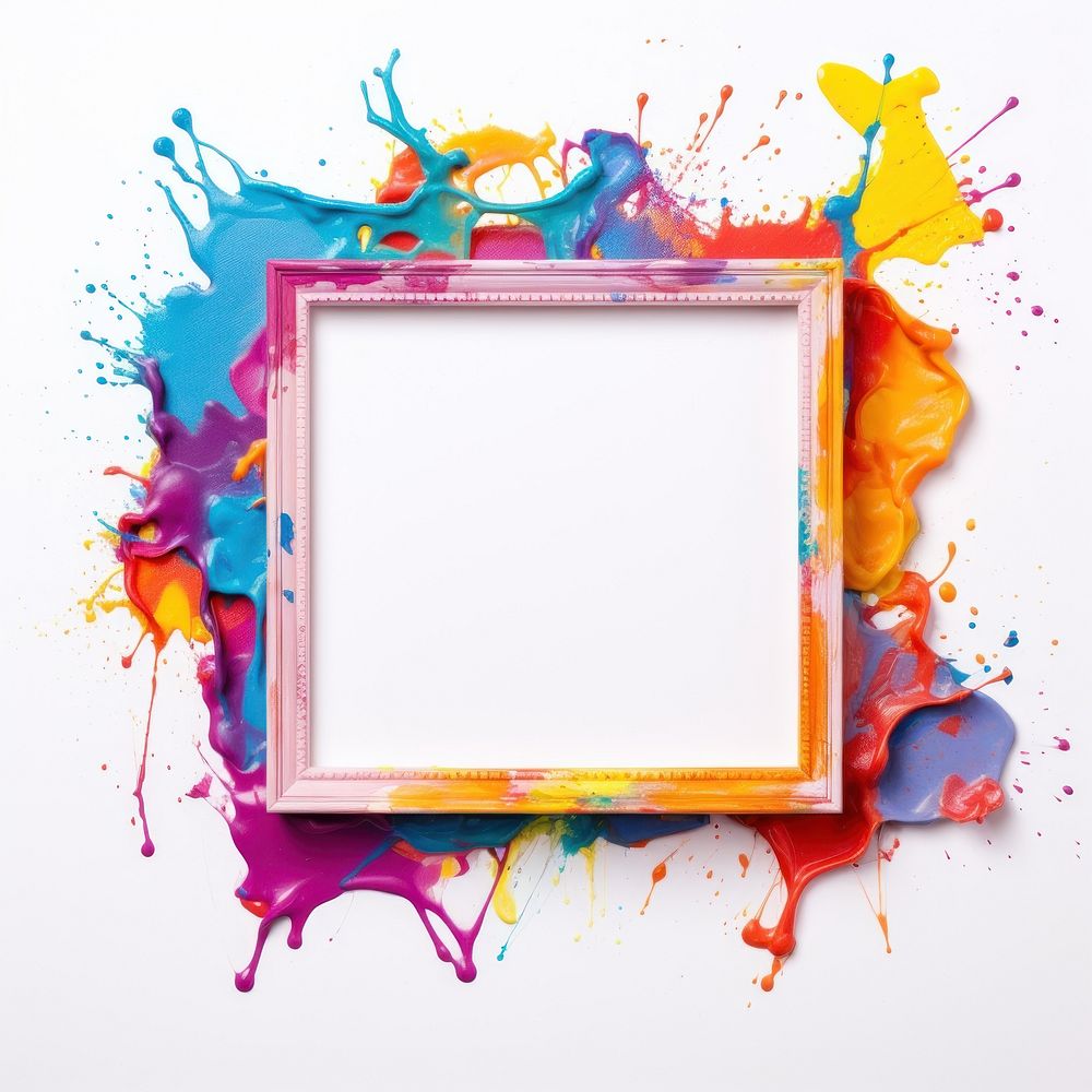 Colorful frame backgrounds rectangle painting.
