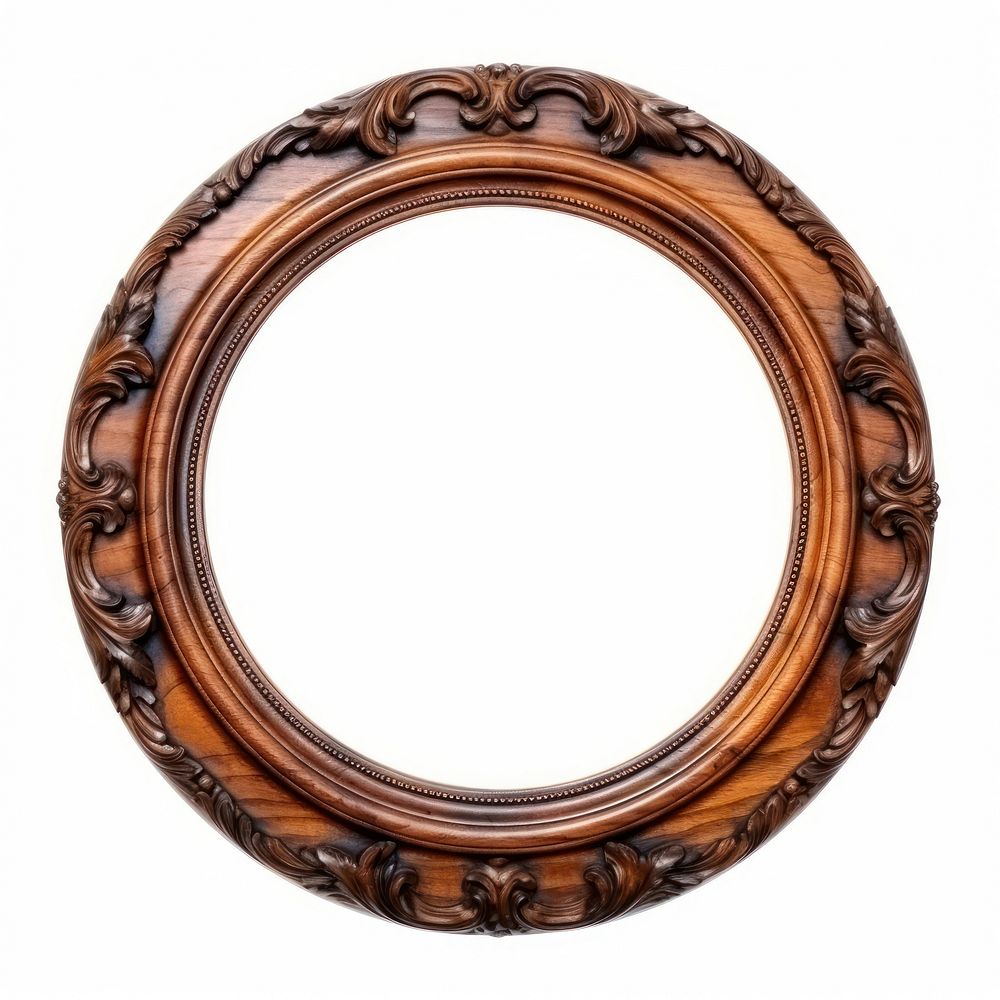 Wood texture ceramic circle Renaissance frame vintage jewelry photo oval.