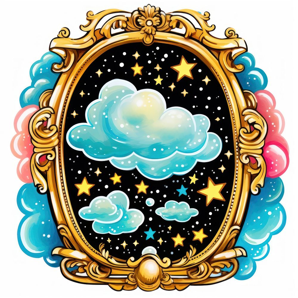 Night sky printable sticker pattern accessories creativity.