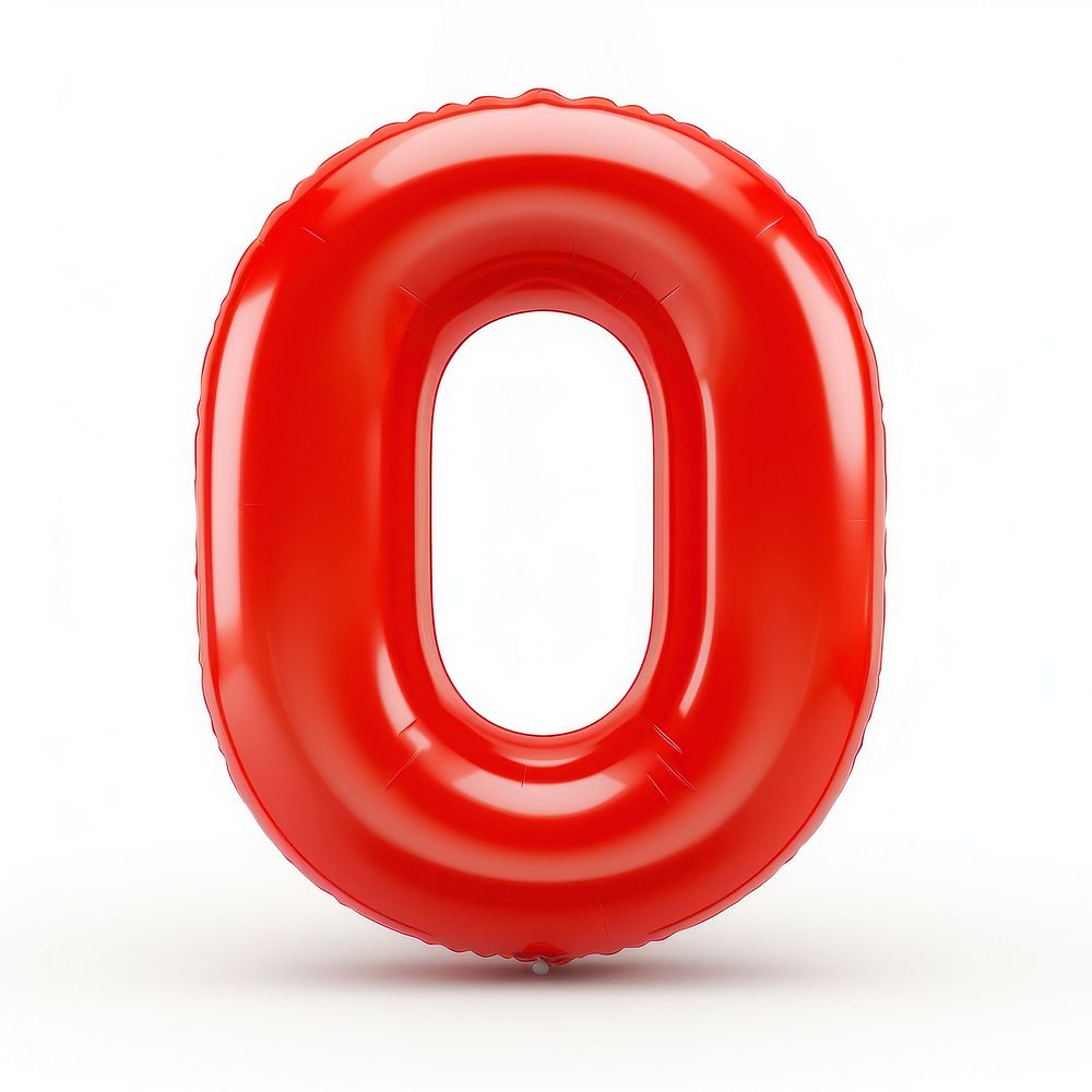 O letter number white background confectionery.