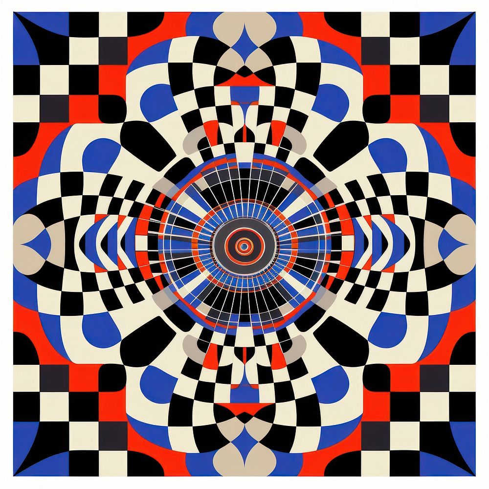Chess art abstract pattern.