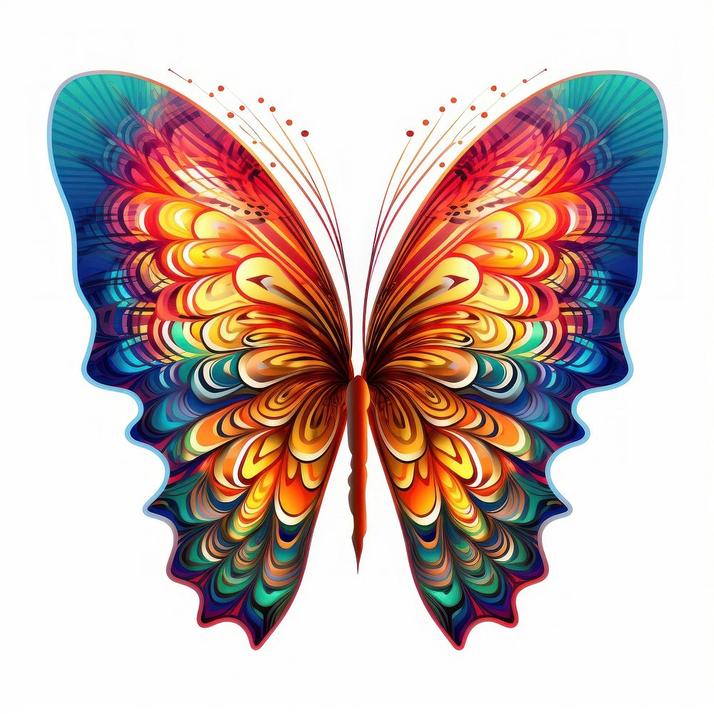 Butterfly graphics pattern art.