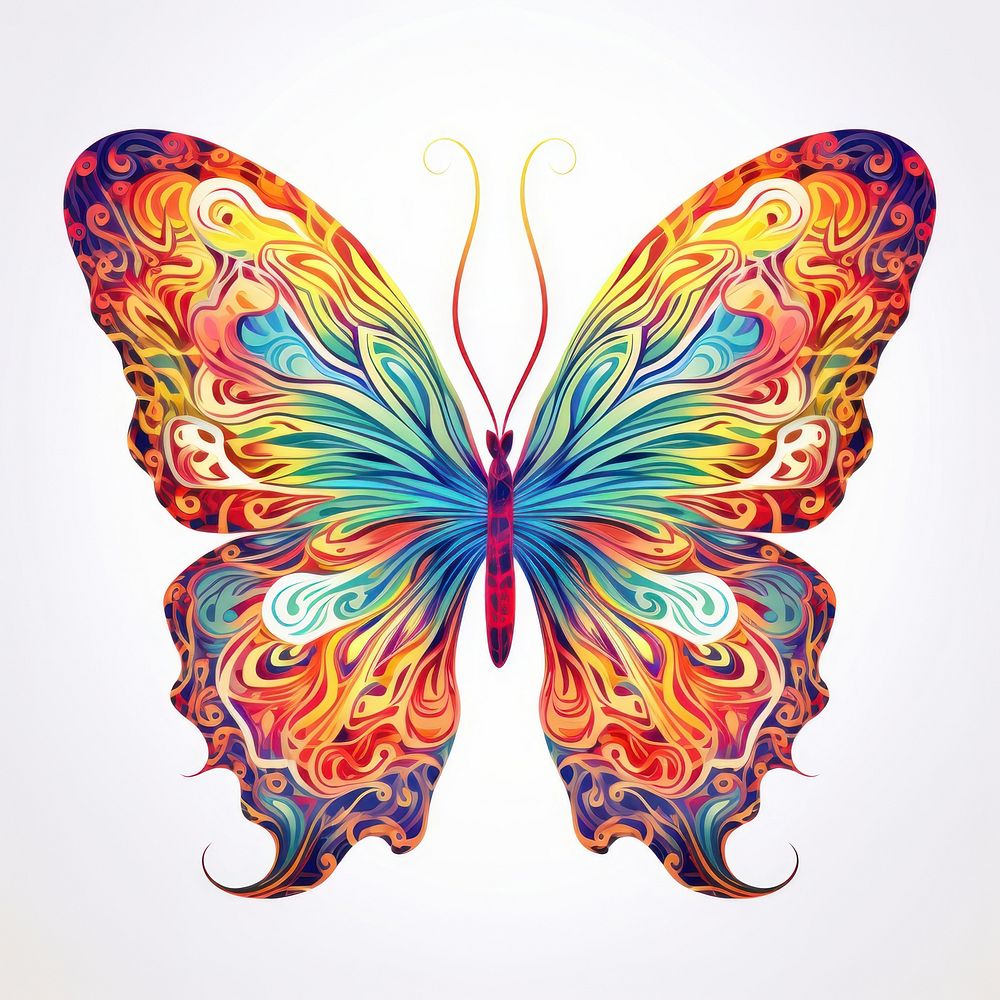 Butterfly graphics pattern art.