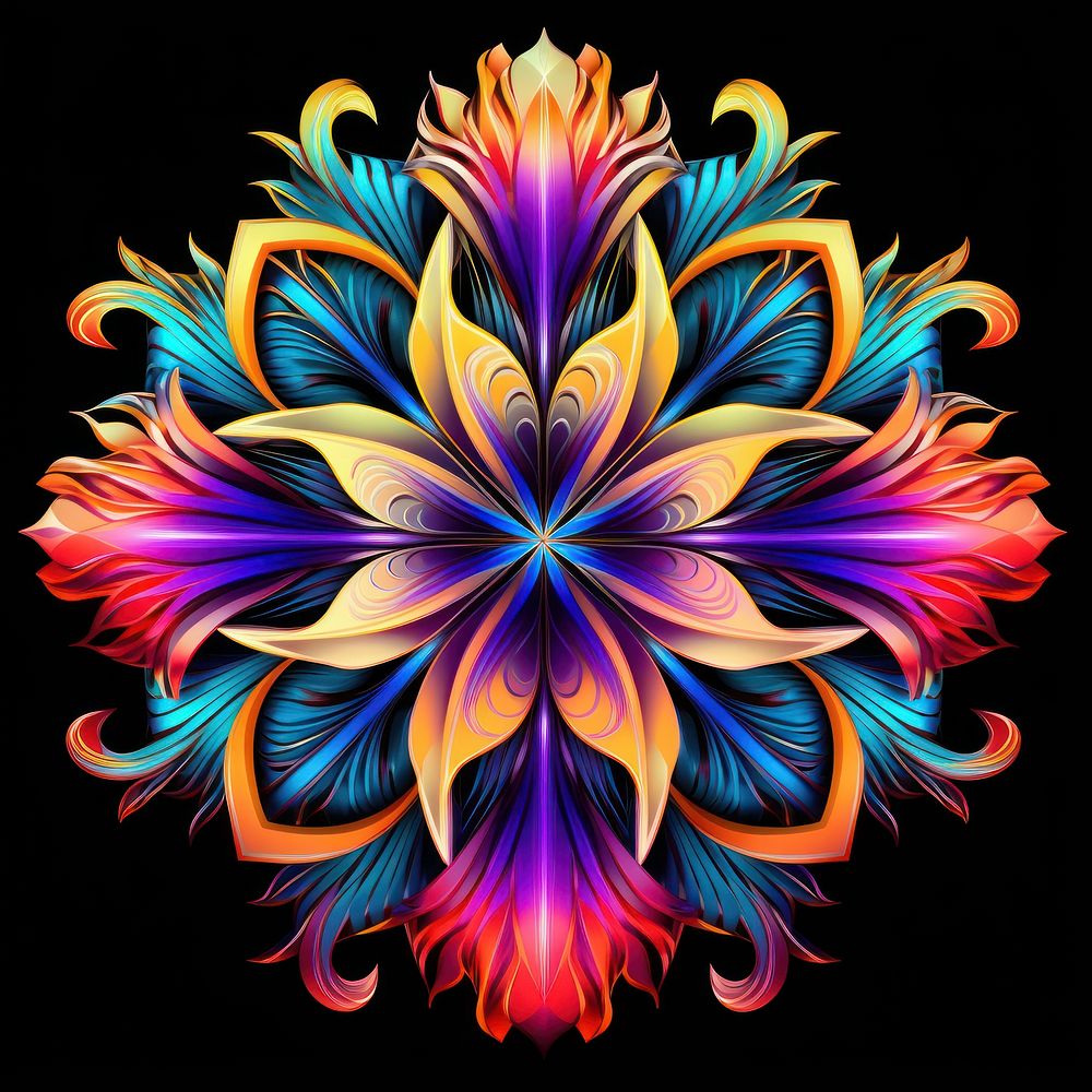 Flowers art abstract graphics.