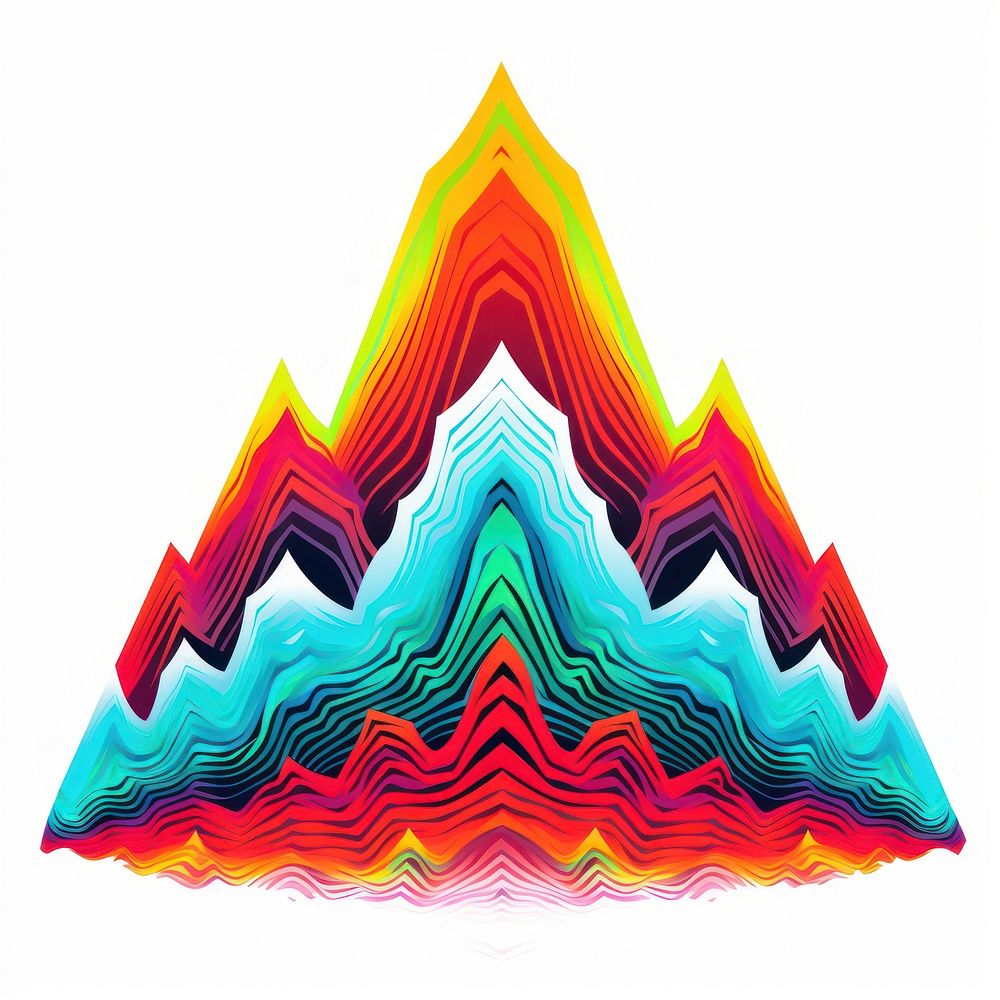 Mountain art abstract graphics.
