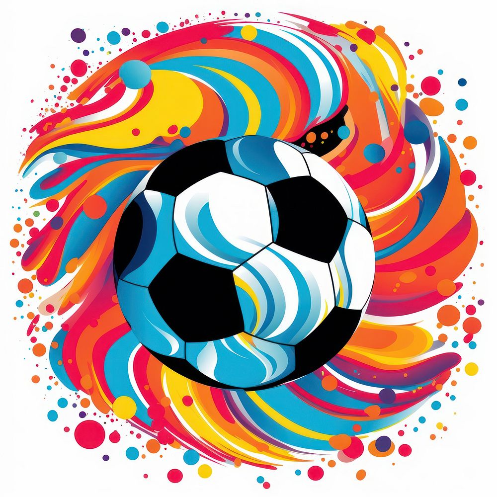 Soccer abstract football graphics.