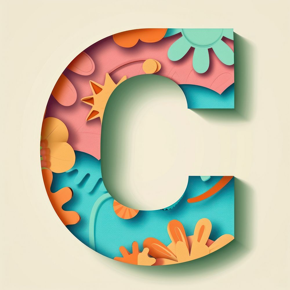 Letter C alphabet number shape.