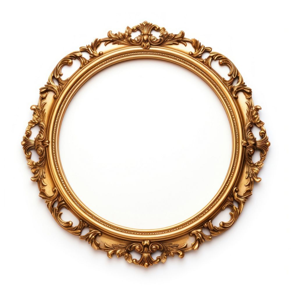Circle jewelry locket frame.