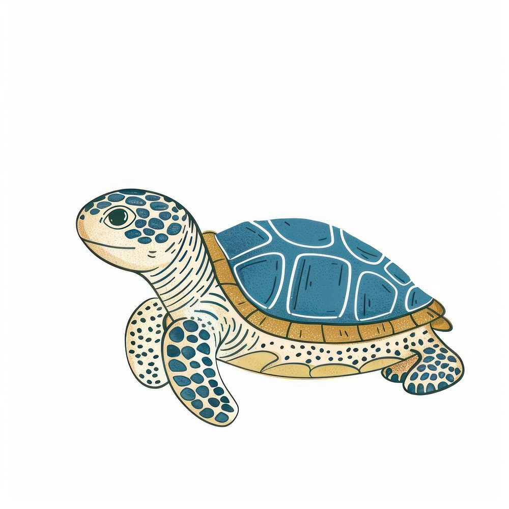 Baby turtle reptile drawing animal.