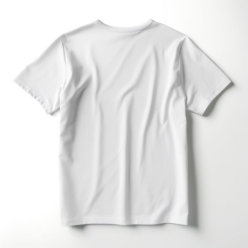 A oversized white t-shirt white background sportswear undershirt.