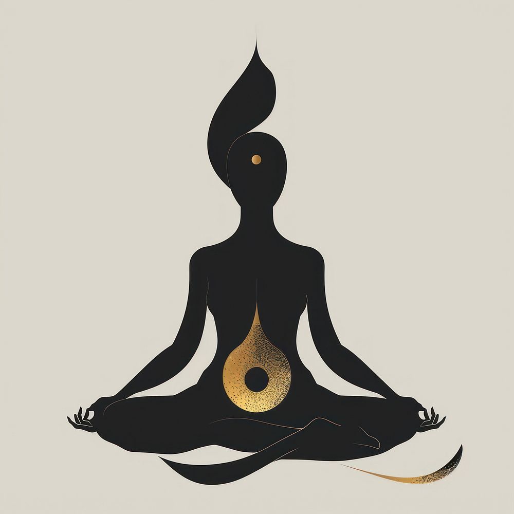 Meditation yoga spirituality cross-legged.