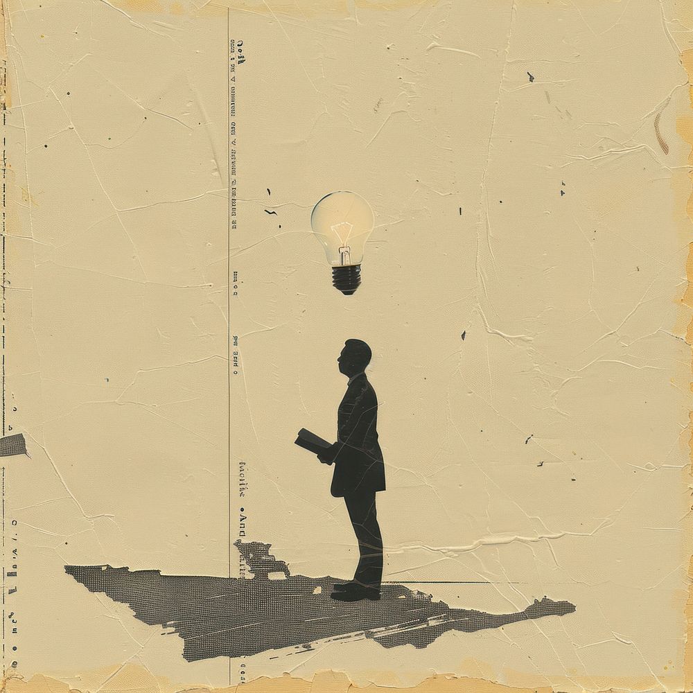 Person holding light bulb art silhouette architecture.