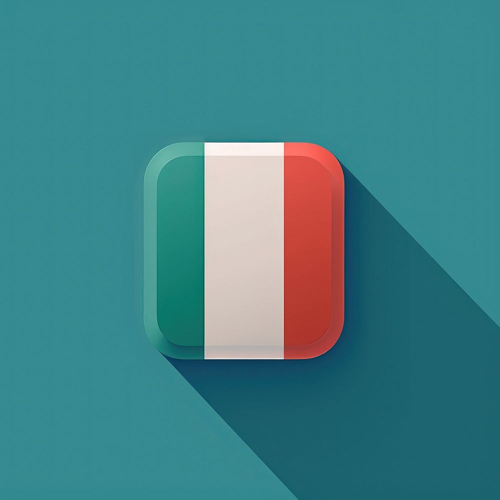 Italy flag technology medication capsule.