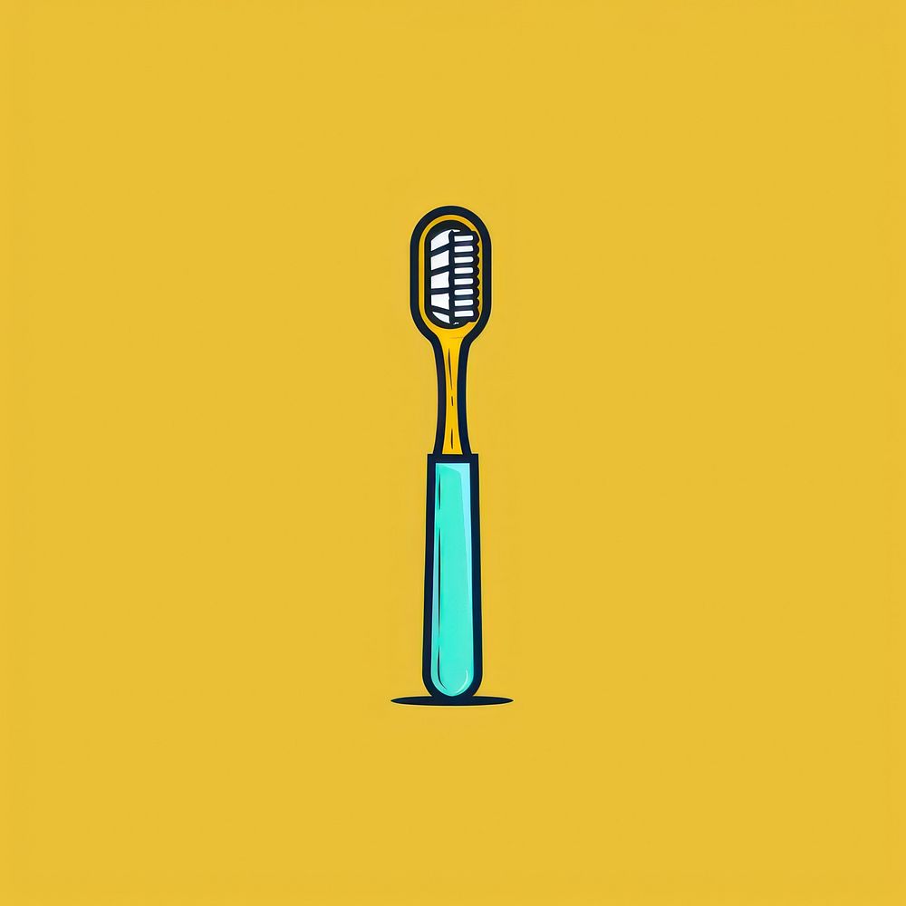 Toothpaste illustration toothbrush tool equipment.