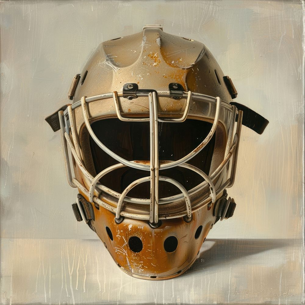 Hockey helmet sports protection headgear.