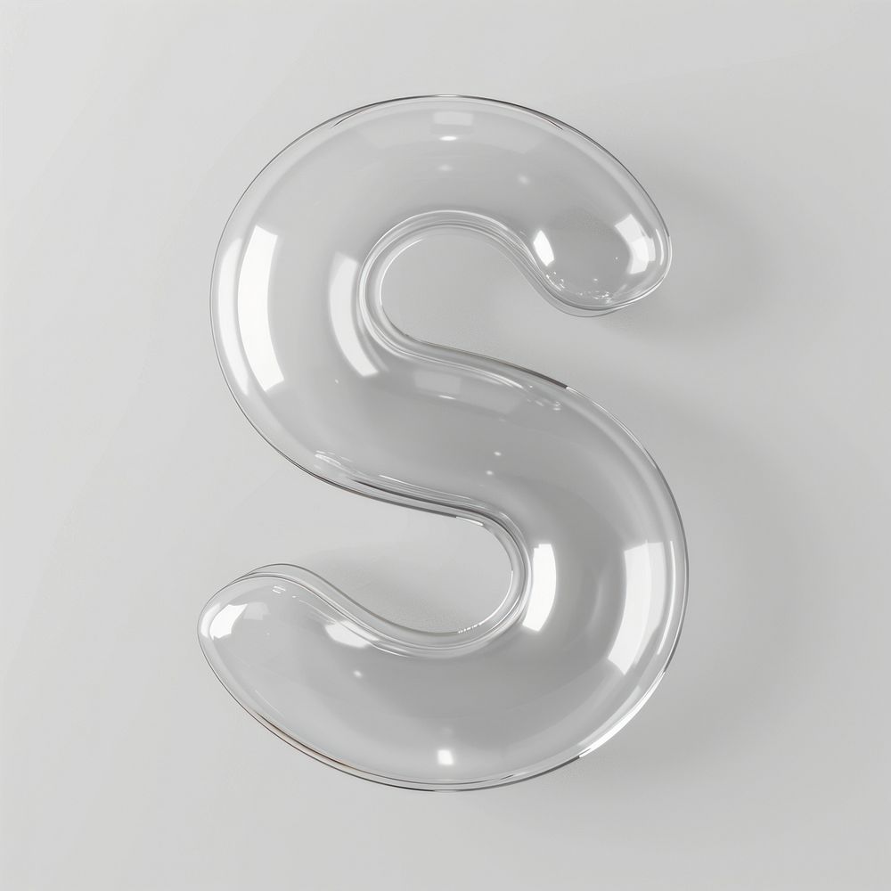 Letter S number white pattern.